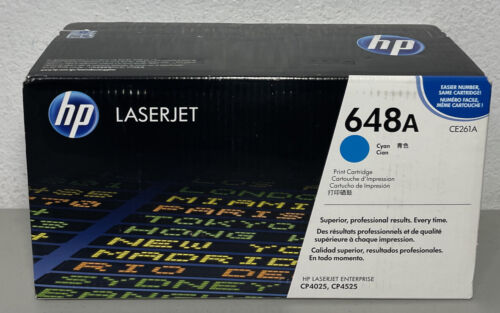 [CE261A] HP 648A Cyan Original LaserJet Toner Cartridge