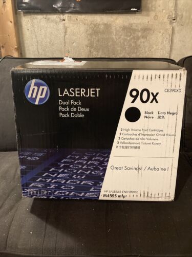 [CE390XD] HP 90X 2-pack High Yield Black Original LaserJet Toner Cartridges
