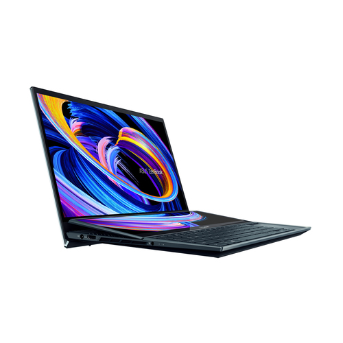 ASUS ZenBook Pro Duo 15 OLED UX582ZW-H2004W i9-12900H Notebook 39.6 cm (15.6") Touchscreen 4K Ultra HD Intel® Core™ i9 32 GB LPDDR5-SDRAM 1000 GB SSD NVIDIA GeForce RTX 3070 Ti Wi-Fi 6 (802.11ax) Windows 11 Home Blue