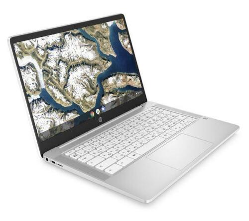 [4J924EA#ABU] HP Chromebook 14a-nd0002na 3015Ce 35.6 cm (14") HD AMD 3000 4 GB DDR4-SDRAM 64 GB eMMC Wi-Fi 5 (802.11ac) ChromeOS Silver