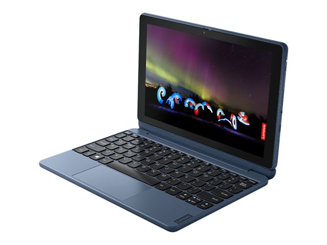 Lenovo 10w 7c Hybrid (2-in-1) 25.6 cm (10.1") Touchscreen WUXGA Qualcomm Snapdragon 4 GB LPDDR4x-SDRAM 128 GB eMMC Wi-Fi 5 (802.11ac) Windows 11 Pro Blue