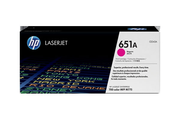 [CE343A] HP 651A Magenta Original LaserJet Toner Cartridge