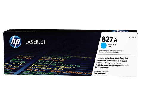 [CF301A] HP 827A Cyan Original LaserJet Toner Cartridge