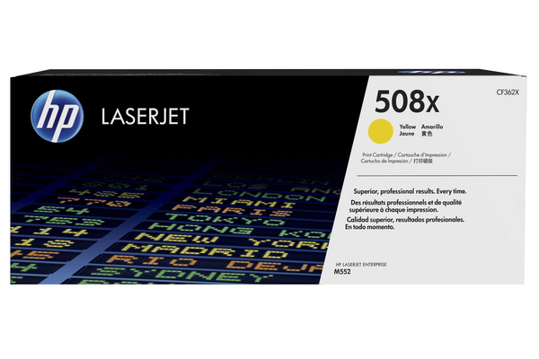 [CF362X] HP 508X High Yield Yellow Original LaserJet Toner Cartridge