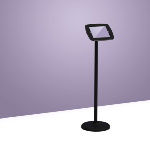 Bouncepad Floorstanding | Apple iPad Air 2nd Gen 9.7 (2014) | Black | Covered Front Camera and Home Button |