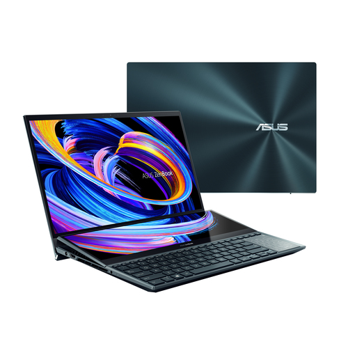 [UX582ZW-H2004W] ASUS ZenBook Pro Duo 15 OLED UX582ZW-H2004W i9-12900H Notebook 39.6 cm (15.6") Touchscreen 4K Ultra HD Intel® Core™ i9 32 GB LPDDR5-SDRAM 1000 GB SSD NVIDIA GeForce RTX 3070 Ti Wi-Fi 6 (802.11ax) Windows 11 Home Blue